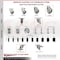 Service Caster 5 Inch 316SS Gray Polyurethane Swivel 1/2 Inch Threaded Stem Caster Set Brake SCC SCC-SS316TS20S514-PPUB-TLB-121315-4 - alternate 4